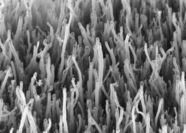 Nano-fiber textile harvests energy from movement
